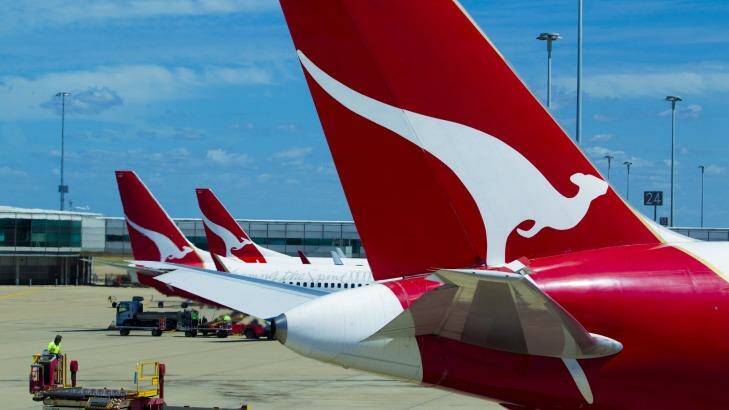 There are unconfirmed reports a Qantas flight has been evacuated at Perth Airport.  Photo: Glenn Hunt