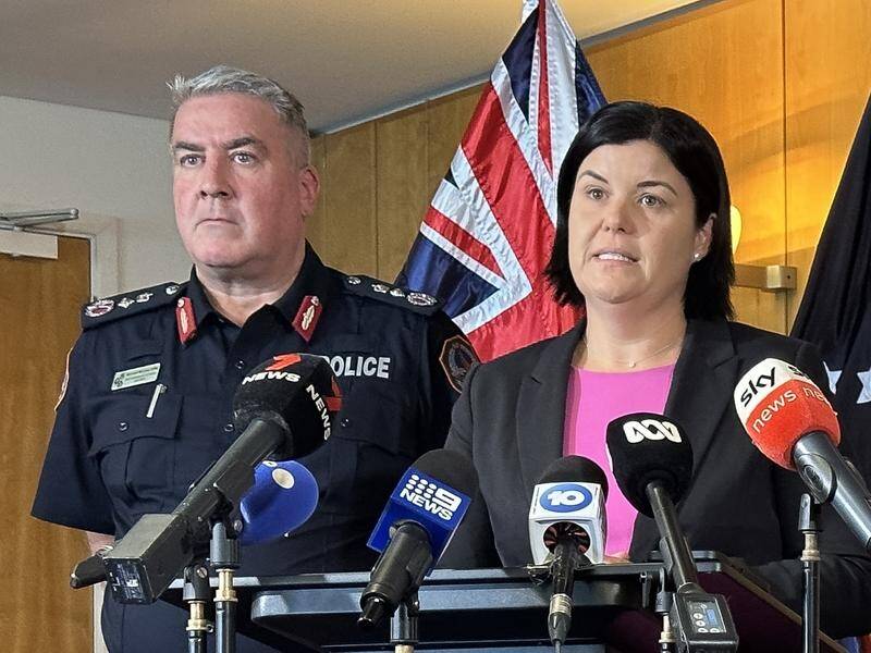 Chief Minister Natasha Fyles said while the footage was distressing, such cases were complicated. (Neve Brissenden/AAP PHOTOS)