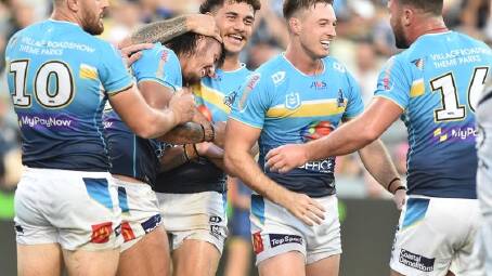 After breaking their duck in Auckland, the Titans are looking for back-to-back wins over Melbourne. (Scott Radford-Chisholm/AAP PHOTOS)