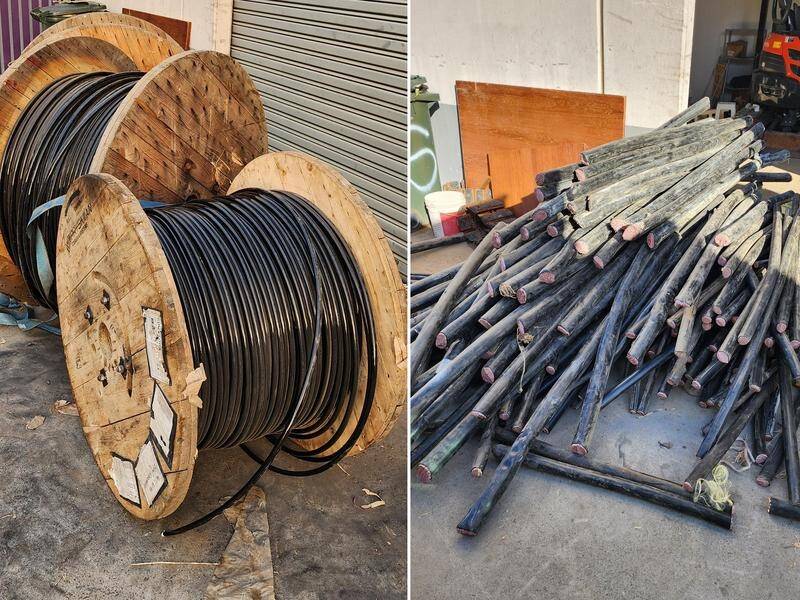 More than $1 million worth of copper has been allegedly stolen from construction sites in Sydney. (Supplied by Nsw Police/AAP PHOTOS)